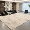 Alfombra Sencilla y Lujosa para Sala de Estar, Gama Alta, Fácil de Mantener, Antideslizante, Alfombra de Cobertura Total para Sofá y Mesa de Café, Alfombra para Mesita de Noche de Dormitorio