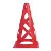 Cono Marcador Hueco a Prueba de Viento 23cm Patinaje Roller Cono Plano 23cm Cono Marcador Tubo Marcador Obstáculo Fútbol 9 pulgadas