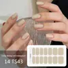 Adesivos para Manicure em Gel Sem Luz de 14 Dedos Popular na Temu Transfronteiriça Adesivos de Unha à Prova d'Água de Longa Duração