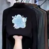 Ropa interior base de forro polar para niños, camiseta elegante de manga larga para otoño e invierno para niñas, engrosada, cuello medio alto, top interior cálido y casual