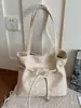 Shuai Mi Home Estilo Coreano Ins Lunares para Mujer 2026 Nuevo Nicho Cordón Moda para Viajar Bolso Tote de Hombro Único Bolso de Mano