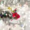 2023 Venda Quente Árvore de Natal Joias Pingente de Acrílico Divertido Verde Grinch Carro Decoração de Casa Enfeites Pendurados