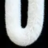 Tiras Grandes de Piel Sintética de Zorro 12 cm, Tiras Grandes de Felpa para Capa con Capucha, Puños de Capa, Tiras de Felpa Blancas, Tiras de Borde para Hanfu