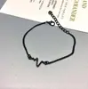 Pulseira Eletrocardiograma Raio Popular Simples e Personalizada Transfronteiriça Pulseira Frequência Batimento Cardíaco Casal Atacado