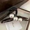 Elegante y con Estilo Pinza para el Cabello de Perlas, Pinza de Tiburón Grande para el Cabello para Mujeres, Nuevo Modelo 2024, Accesorio para el Cabello de Alta Gama para Otoño