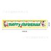 Banner de Feliz Navidad 2026 Estilo Nuevo Tela de Fondo Decoraciones para Fiesta Navideña Muñeco de Nieve Papá Noel con Tiras de Luz