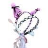 Bonita diadema Kulomi para niñas, con lazo de malla, antideslizante, accesorio para el cabello