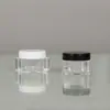 Frasco de Acrílico Personalizado 5g Amostra para Teste Embalagem Cosmética Frasco para Creme para Olhos Creme Facial Frasco para Creme de Máscara Labial Caixa