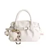 Bolsa de Mão Prateada Transfronteiriça para Mulheres, Pequena Bolsa Tote, Novo Modelo 2026, Textura de Alta Qualidade, Bolsa Tote Transversal Plissada de Nicho
