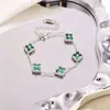 Pulsera de titanio y acero con cuentas, superventas transfronteriza para mujer, oro de 18 quilates, no se decolora, lujo ligero, sensación de alta gama, directo del fabricante