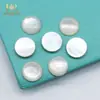 Contas de concha, peças de pérola curvas, madrepérola, materiais para acessórios de joias DIY, concha de borboleta branca semicircular, madrepérola semicircular