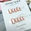 Manicure Personalizada de 10 Peças Codificada Feita à Mão, Adesivos de Unha Doces, Estilo de Luxo Acessível, Venda Direta da Fábrica Adesivos de Unha Usáveis