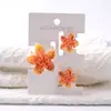 Combinação de Cartões Superiores de 4cm+2.5cm, Flores Plumeria Coloridas, Vários Estilos de Cabelo, Acessório de Cabelo Fresco e Fofo Meio Preso, Fornecimento Transfronteiriço