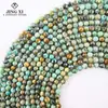 Cuentas de turquesa africana de mineral bruto natural cortadas cuentas facetadas de 2~4 mm pulsera diy collar clavícula venta al por mayor
