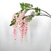 Glicina de Abrolia Simulada Glicina Colgante Flores de Seda Simulada Decoración de Techo de Salón de Bodas Flores Simuladas al por Mayor