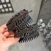 Exquisite Prendedor de Cabelo em Formato de Folha com Embelezamento Completo de Diamante para Mulheres, um Acessório de Cabelo Sofisticado e Estiloso