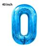 Novo Balão Digital Grande de 40 polegadas Versão Americana 0-9 Imitação de Alumínio Americano Balão para Arranjo de Festa de Aniversário Festa de Balões