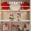 Adornos de madera para árbol de Navidad transfronterizos, decoraciones de escritorio, Papá Noel, muñeco de nieve, gnomo, decoraciones de ambiente festivo, artesanías