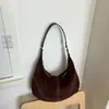 Bolsa Pequena Tote de Ombro Único com Textura Fosca Cor Sólida Estilo Retrô de Nicho Nova Chegada Outono 2026 para o Dia a Dia de Alto Valor Tendência