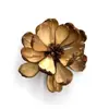 Pintura al Óleo Hecha a Mano FloresFlor Seca Individual, Flor de Cáscara de Fruta Seca Gigante, Piña Materiales para Arreglo Floral DIY, Estilo Bosque