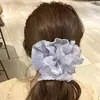 Scrunchie Dupla Camada de Bolinhas Suave e Doce, Elástico de Cabelo Estilo Coreano para Mulheres, Scrunchie Extra Grande, Elástico para Rabo de Cavalo Alto, Acessório de Cabelo