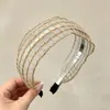 Diadema retro de ala ancha con lunares, adecuada para frentes amplias, para lavarse la cara, uso diario, versátil, ligera y que irradia una vibra lujosa y sofisticada