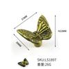 Atacado liga de zinco borboleta lidar com armário de madeira maciça guarda-roupa maçaneta da porta gaveta de móveis único furo punho punho do cavalo-marinho