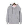 Primavera e outono suéter fino logotipo personalizado cardigan suéter com capuz personalizado grupo de roupas de trabalho publicidade camisa casaco bordado