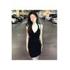 Dulce Chica Caliente Vestido Negro de Tirantes Halter para Mujer Primavera Verano 2025 Nuevo Ajustado Sin Espalda Slim Fit Bodycon Vestido Trendy