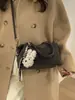 Bolso de Mano Nuevo para Mujer 2026 Transfronterizo Otoño e Invierno Retro de Gama Alta Coreano Bolso Cruzado de Hombro Bowling