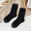 Calcetines de terciopelo cálidos para mujer, calcetines gruesos para dormir con forro polar, calcetines de suelo para otoño e invierno, calcetines de dormir de invierno para adultos, calcetines Moon