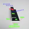 Perfil de aleación de aluminio tiras decorativas pintura negra lado desigual ranura de aluminio en forma de U letrero colgante marco de paquete ranura para marco mm
