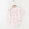 Roupas de Bebê, Estilo Fino de Verão, Macacão de Algodão de Manga Curta, Macacão para Bebê, Roupa de Verão para Bebês e Crianças Pequenas