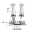 Dispensador de Jugos de Acero Inoxidable de una Cabeza, Máquina de Bebidas de Autoservicio, Dispensador de Bebidas Frías, Grifo Transparente Comercial, Cubeta para Bebidas, Cubeta para Aceite de Sésamo