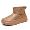 Sapatos de Inverno Femininos Novos para Dropshipping Transfronteiriço, Botas de Neve Quentes com Solado Grosso de Pelúcia, Resistentes ao Desgaste, Confortáveis, Versáteis Sapatos de Algodão