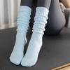 Calcetines de Yoga Largos con Bucles de Felpa, Absorbentes de Sudor, Antideslizantes, para Fitness, Baile, Aeróbicos, Calcetines Deportivos de Pilates sin Costuras para Mujer