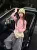 Hua Yu Xun Colección de Invierno 2026 para Niñas Cuello Alto Lunares Dibujos Animados Ropa Interior Elástica Ajustada Top Interior Estampado Moderno