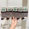Meias Novas de Outono e Inverno Mian Kao para Mulheres Meia-Calça Meio da Panturrilha Meias de Desenho Animado para Mulheres Estilo Japonês Estilo College Estilo Coreano Meias de Algodão para Estudantes