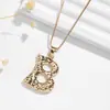 Creativo Nuevo Versátil y Elegante Estilo Europeo y Americano Collar con Inicial de 26 Letras Mayúsculas para Mujer, Elegante Joyería de Collar con Colgante
