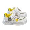 Zapatos Infantiles Labubu 2026 Otoño Tenis Deportivos de Piel para Niñas Zapatos Blancos Casuales de Caña Baja para Niños Mayores