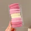 Cuerda Duradera para Trenzar el Cabello, Accesorio para el Cabello de Goma, Goma Elástica de Alta Gama Morandi, Cuerda Negra para el Cabello que No Aprieta, Cuerda de Cabello Colorida