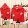 Decorações de Natal Capas de Cadeira de Floco de Neve de Natal Decorações de Mesa de Natal Capas de Cadeira de Natal Suprimentos de Natal