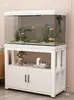 Aquário com Gabinete Integrado, Sem Necessidade de Trocar a Água, Gabinete Inferior, Suporte para Aquário, Base de Metal, Aquário com Plantas, Rack para Aquário, Aquário