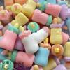 Simulación Color Macaron Biberón Accesorios de Resina DIY Adornos para el Hogar Pegatina para Refrigerador Carcasa de Teléfono Accesorios para el Cabello Parche