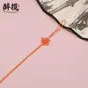 Pequeño Nudo de Hilo de Jade Nudo Chino Colgante con Borla Adorno Lanyard para Unidad USB Empaque Caja de Regalo Bolsa de Té DIY Venta Directa del Fabricante