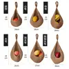 Cesta de Frutas para Almacenamiento de Verduras Montada en Pared Transfronteriza, Bolsa de Malla Tipo Nido de Pájaro Colgante de Pared, Colgante de Pared Tejido a Mano con Cuerda de Algodón