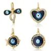 Collar de Chanclas para Mujer, Colgante de Ojo con Goteo de Aceite, Chanclas Europeas y Americanas Personalizadas, Cadena para Clavícula Incrustada con Diamantes, Accesorios Transfronterizos