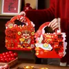 Caja de Empaque para Dulces de Toffee de Año Nuevo, Caja Portátil de Nougat con Forma de Copo de Nieve para Galletas, Bolsa de Tote para Dulces y Productos Horneados