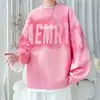 Sudadera Nueva de Cuello Redondo Otoño 2025 para Hombre Moderna Primavera y Otoño Estampado de Letras Moda Holgada Tops y Chaquetas para Hombre