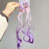 Peluca Trenzas Pony Bao Li para Niños Princesa Dulce Dibujo Animado Lindo Tocado de Estrella de Cinco Puntas Pinza para el Pelo Rizado de Bebé